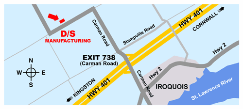 D/S Manufacturing Map